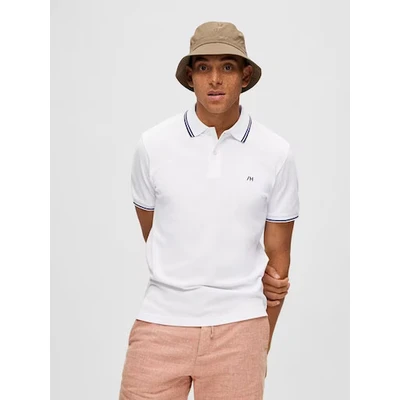 Abbildung von Selected Homme Sport POLO NOOS Poloshirt, Herren, Größe: Small, Bright white