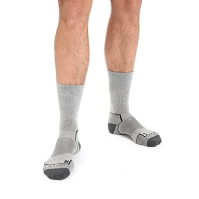Abbildung von Icebreaker Herrensocken Hike+ Light Crew, Herren, Socken, 105103017XL, Blizzard Hthr, XL
