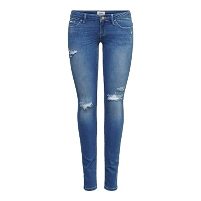 Abbildung von ONLY Damen Onlcoral Life Sl Sk Dest Dnm Cro335 Jeans, Light Blue Denim, 26W / 32L EU