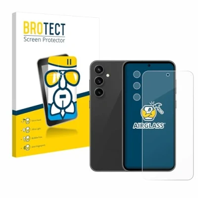 Abbildung von BROTECT Schutzglas für Samsung Galaxy S23 FE (Display+Kamera) Schutzfolie Panzer Folie Glas [Extrem Kratzfest 9H, Anti Fingerprint,