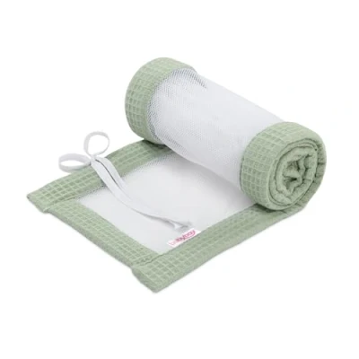 Abbildung von babybay Nestchen Mesh Waffelpiqué passend für Modell Boxspring XXL, jadegrün