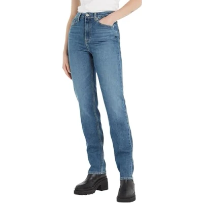 Abbildung von Tommy Hilfiger Classic Jeans Straight Leg, Damen, Größe: 24x28, Blue denim