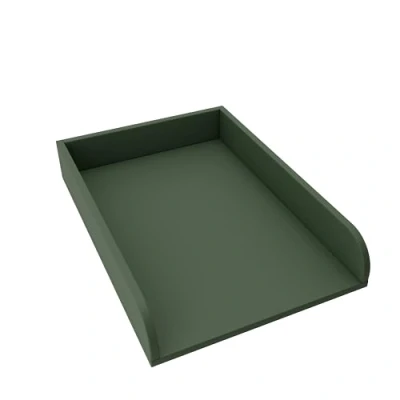 Abbildung von regalik Wickelaufsatz Universal, Wickeltischaufsatz für Kommoden in beliebiger Breite, Abnehmbar Wickelkommode aufsatz, Abgerundeten Frontplatten, Grün, 2 mm ABS Material, 72cm x 54cm