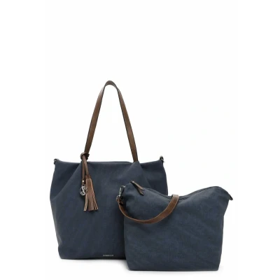 Abbildung von Emily &amp; Noah ELKE Shopping Bag blue/taupe, Damen, Größe: One Size, Blue/taupe