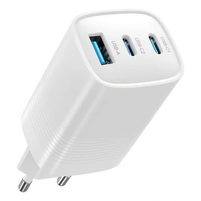 Abbildung von 67W USB C Ladegerät, 3 Port GaN Compact PD Schnellladegerät, 67 Watt Netzteil für MacBook Pro/Air, Dell XPS, Laptop, iPad Pro, Galaxy S23, Note 20/10+, iPhone 15/14/13/12 Pro Max, Air Pods, etc