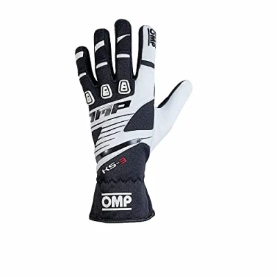 Abbildung von Omp OMPKK02743E076L My2018 Ks 3 Handschuhe, Schwarz/Weiß, Größe L