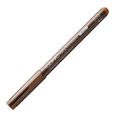 Abbildung von COPIC Multiliner 0,03 mm, Brown, Fineliner mit einer feinen Spitze und wasserbeständiger Pigmenttinte
