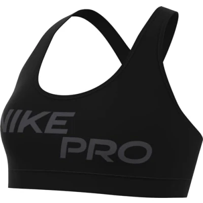 Abbildung von Nike Performance BRA Sportbh mit leichter Stützkraft, Damen, Größe: Large, Black/anthracite