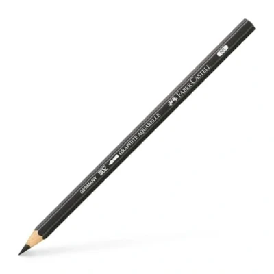 Abbildung von 6 x Faber Castell Bleistift Graphit Aquarelle 8B