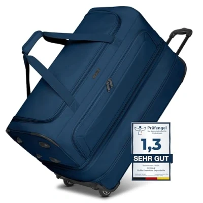 Abbildung von REDOLZ 2 Rollen große Trolley Reisetasche Volumen erweiterbar von 98 auf 119 Liter mit Dehnfalte Damen &amp; Herren (70 cm, extra Bodenfach)