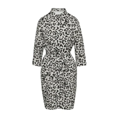 Abbildung von comma casual identity ROBE Blusenkleid, Damen, Größe: 34, Hellgrau