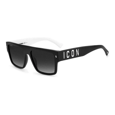Abbildung von Dsquared2 ICON Sonnenbrille, Größe: One Size, Black/whte