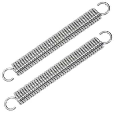 Abbildung von GUNGY Zugfedern mit Haken Edelstahl Zugfeder Spannfeder 150mm Außendurchmesser 18mm Drahtdurchmesser 2,9mm Maximale Zugkraft 24kg 2,9x18x150mm 2 Stück