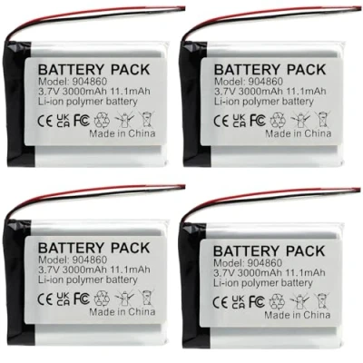 Abbildung von CHUNCAIL Lithium Polymer Batterie 3.7V 3000mAh 904860 wiederaufladbar, mit JST Anschluss, verwendet für DIY und Verschiedene Kleingeräte. Bitte bestätigen Sie das Gerät, die Batteriegröße (4)