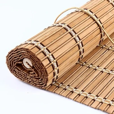 Abbildung von ZHUOZ1T Bambusrollo,Bambus Rollo,Bambus Raffrollo Holzrollo,Bambus Fenster Rollos für Innen,Sonnenschutz Sichtschutz Rollo,Seitenzugrollo Türen und Fenster,Anpassbar,Breite x Höhe (50cm 150cm)