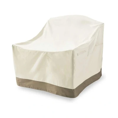 Abbildung von Lumaland Gartenmöbel Schutzhülle Abdeckung für Patio Stühle (Abdeckplane), robuste Oxford 600D 280 g/m² Wasserdicht