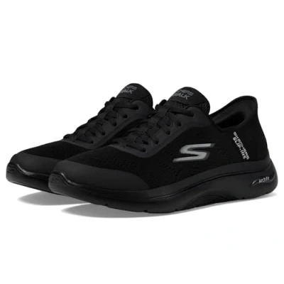 Abbildung von Skechers Performance GO WALK ARCH FIT 2.0 SLIP IN LACE UP Walkingschuh black, Herren, Größe: 43.5, Black Schuhe