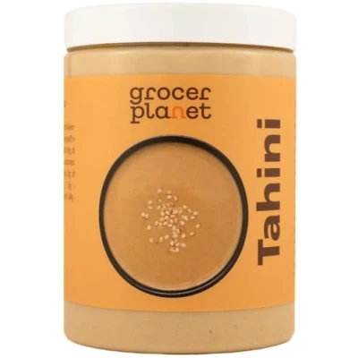 Abbildung von Grocer Planet Tahini (1Kg) Tahina Geröstete und gepresste Sesamsamen Natürlich GVO frei Vegan Ideal für Hummus