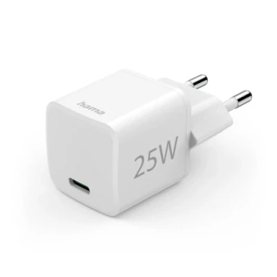 Abbildung von Hama Schnellladegerät Eco, USB C, Power Delivery (PD)/Qualcomm® 3.0, 25W, Weiß