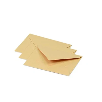 Abbildung von Clairefontaine 5480C Packung mit 20 Umschläge Pollen, 7,5x10cm, 120g, Karamelbraun, ideal für Ihre Einladungen und Korrespondenz, 1 Pack