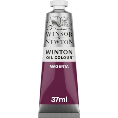 Abbildung von Winsor &amp; Newton 1414380 Winton, feine hochwertige Ölfarbe 37ml Tube mit gleichmäßiger Konsistenz, Lichtbeständig, hohe Deckkraft, Reich an Farbpigmenten Magenta