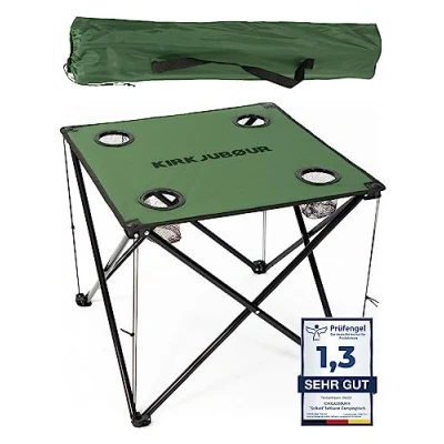 Abbildung von KIRKJUBOUR Campingtisch &quot;Solkatt&quot; faltbarer Campingtisch, Getränkehalter