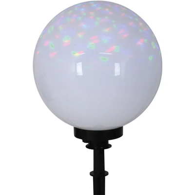 Abbildung von näve Kugelleuchte &quot;Ball&quot;, 1 flammig, Leuchtmittel E27 wechselbar, Kunststoff, weiß/opal, D: 30cm, Spieß schwarz, exkl. x max. 40W