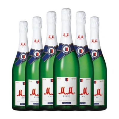 Abbildung von MM Extra Trocken 75 cl Weißer Sekt (Karton mit 6 Flaschen von cl)