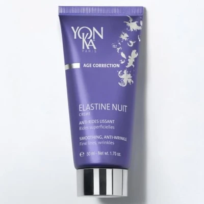 Abbildung von Elastin Anti Wrinkle Night Cream Yonka 50ml Aging Feuchtigkeitscreme für das Gesicht mit Vitamin C und Peptiden Dermatologisch nachgewiesene Ergebnisse! 80% natürlichen Ursprungs