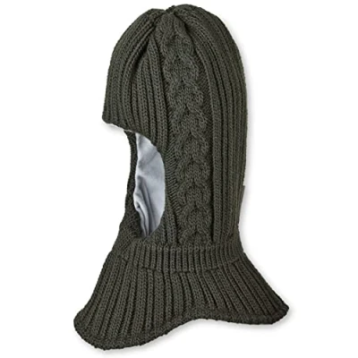 Abbildung von Sterntaler Unisex Kinder Schalmütze Kleinkinder Strick Zopfmuster, Grün, 47