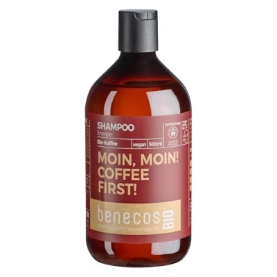 Abbildung von benecosBIO Shampoo Normales Haar BIO Kaffee MOIN MOIN! COFFEE FIRST! vegan recyceltes Plastik