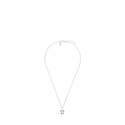 Abbildung von Prinzessin Lillifee Kette mit Anhänger für Mädchen, Silber 925, Zirkonia, 35+3 cm, silber, Schleife, Geschenkidee, kommt in Schmuck Geschenk Box, 2040629
