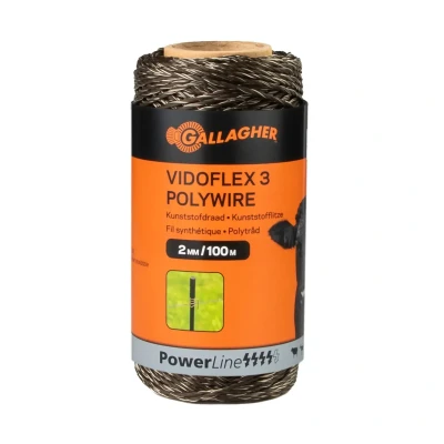 Abbildung von 100 m Gallagher Weidezaunlitze Vidoflex 3 (terra)
