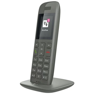 Abbildung von Telekom Speedphone 11 grafit mit DECT Basis wahlweise nutzbar am IP Anschluss oder analogen a/b Port