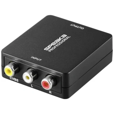 Abbildung von SpeaKa Professional AV Konverter [Cinch HDMI] 1920 x 1080 Pixel Audio Adapter