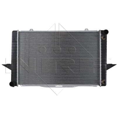 Abbildung von NRF EASY FIT 529509 Kühler, Motorkühlung Aluminium 590 383 30 mit Anbauteilen Kühlrippen gelötet VOLVO: V70 I, 850 Kombi, XC70 I Cross Country