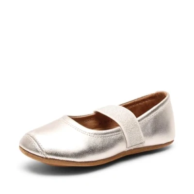 Abbildung von Bisgaard Ballet Hausschuh für Kinder, Größe: 35, Silver Schuhe