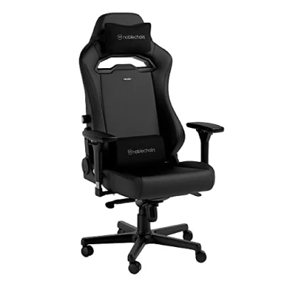 Abbildung von noblechairs Gaming Stuhl Hero ST Black Edition Komfortabler und Langlebiger Chair, Sessel, Perfekt Optimierte Ergonomie, PC Stuhl, 150 kg Belastbarkeit