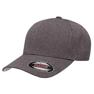 Abbildung von Flexfit Herren Heatherlight Cap Verschluss, Melange Dunkelgrau, L/XL