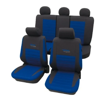 Abbildung von cartrend 60120 Active Sitzbezug 11teilig Polyester Blau Fahrersitz, Beifahrersitz, Ruecksitz