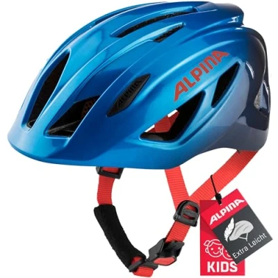 Abbildung von ALPINA PICO Leichter, Optimal Klimatisierter &amp; Bruchfester Fahrradhelm Mit Fliegennetz Für Kinder, true blue gloss, 50 55 cm