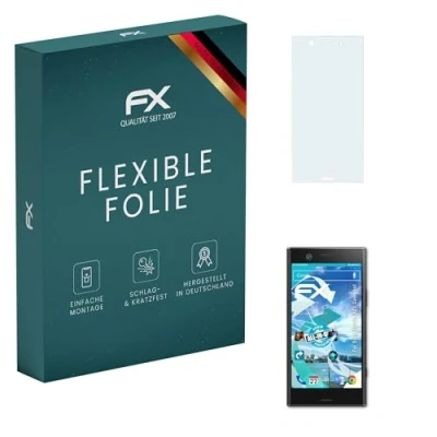 Abbildung von atFoliX Schutzfolie kompatibel mit Sony Xperia XZ1 Compact Folie, ultraklare und flexible FX Displayschutzfolie (3X)