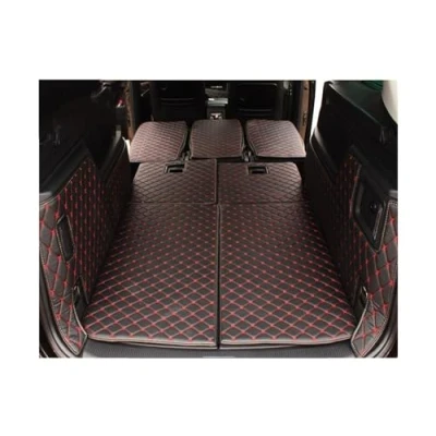 Abbildung von Für VW Sharan 7 Sitze 20152012, Kofferraummatten Langlebige Cargo Liner Kofferraumteppiche Kofferraumschutz Bodenmatte Kofferraum Schutzmatte (Farbe : All Black)