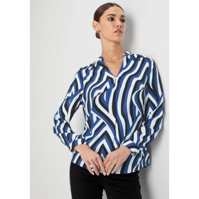 Abbildung von HECHTER PARIS Klassische Bluse, mit elegantem V Ausschnitt NEUE KOLLEKTION