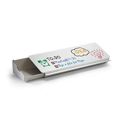 Abbildung von Audio Visual Direct Desktop Whiteboard, Organizer und Aufbewahrungsnotizblock (Weiß, Glas)