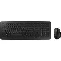 Abbildung von CHERRY DW 5100, Kabelloses Tastatur Maus Set, Schweizer Layout (QWERTZ), 2,4 GHz Funk, Plug &amp; Play, Ergonomische Rechtshändermaus, Batteriebetrieben, Schwarz