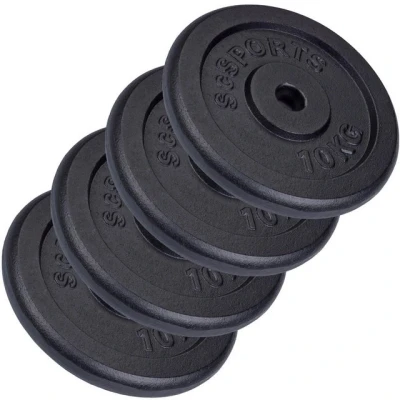 Abbildung von ScSPORTS® Hantelscheiben Set 30/31mm Gusseisen Gewichtsscheiben Gewichte Fitness