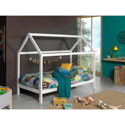 Abbildung von Vipack Hausbett &quot;Dallas&quot;, (Made in Europe), Ein Massivholz mit Lattenrost und Bettschublade