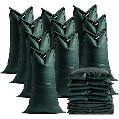 Abbildung von 50x Sandsäcke je 40x60 cm mit Schnürband zum Wasserschutz bei Hochwasser ungefüllt Hochwasserschutz Sack &amp; Gewebesack (50)