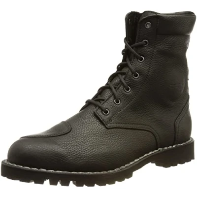 Abbildung von TCX R04D Waterproof, Herren Motorradschuhe, Wasserdicht Zertifiziert mit T DRY Membran, Schnürsenkel und Klettverschluss, Obermaterial aus Mesh Hot Melt Beschichtung, Schwarz